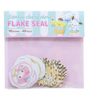 Assorted Characters Flake Seal Sticker