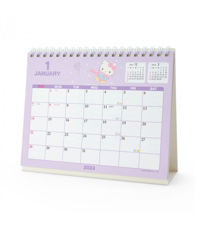 Hello Kitty Desk Calendar 2024