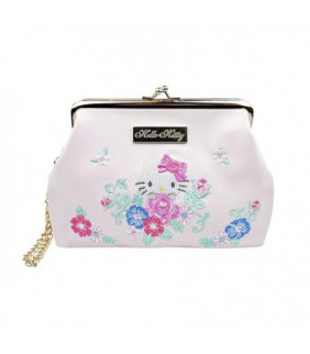 Hello Kitty Embroidered Clasp Clutch