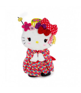 Hello Kitty 10 Inches Kimono Standing Plush (Japan Pop Series)