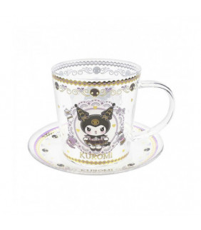 Kuromi Glass & Saucer Set