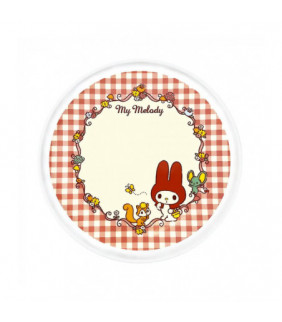 My Melody Ceramic Plate (Red Classic Gingham Series)