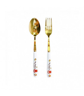 My Melody Spoon & Fork Set (Red Classic Gingham Series)