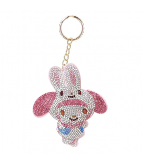 My Melody Potetan Rhinestone Mascot Keychain