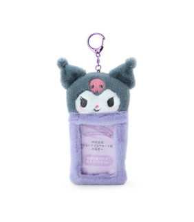 Kuromi Fluffy Card Case Keychain : Enjoy Idol Series