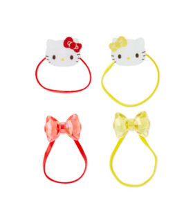 Hello Kitty 4Pcs Ponytail Holders: Mini