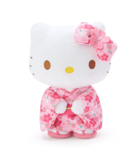 Hello Kitty 8 Inches Standing Plush Sakura