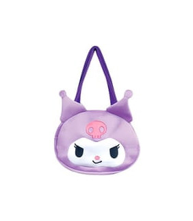 Kuromi D-Cut Large Face Tote Bag L