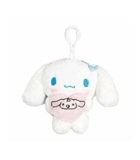 Cinnamoroll Clip On Mascot Plush Heart