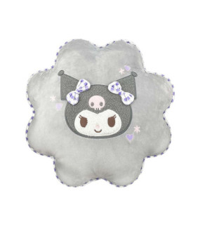 Kuromi Large Flower Shaped Cushion