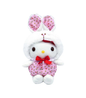 Hello Kitty 9 Inches Flower Bunny Bean Doll Plush