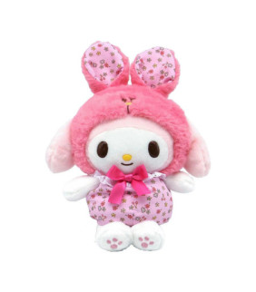 My Melody 9 Inches Flower Bunny Bean Doll Plush