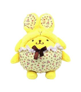 Pompompurin 9 Inches Flower Bunny Bean Doll Plush