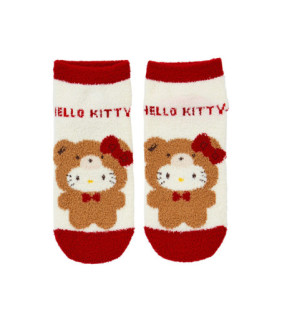 Hello Kitty Boa Socks: Adult Bear Red