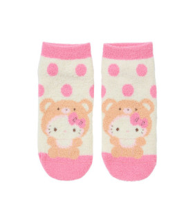 Hello Kitty Boa Socks: Adult Bear Pink