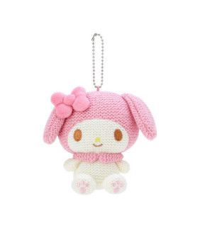 My Melody Amigurumi-Style Knitted Plush Mascot Holder