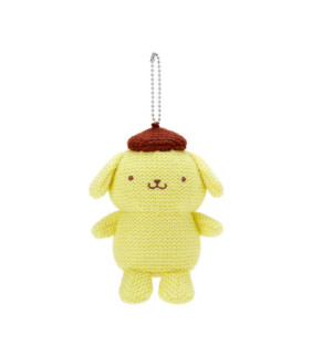 Pompompurin Amigurumi-Style Knitted Plush Mascot Holder