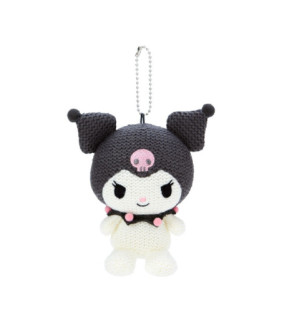 Kuromi Amigurumi-Style Knitted Plush Mascot Holder