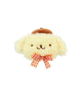 Pompompurin Face-Shaped Fluffy Hair Clip