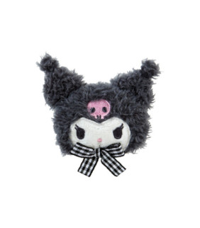 Kuromi Face-Shaped Fluffy Hair Clip