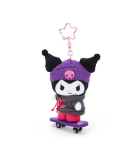 Kuromi Mascot Keychain : Skateboard