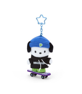 Pochacco Mascot Keychain : Skateboard