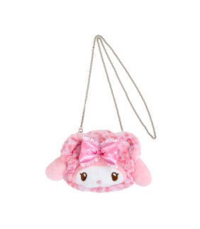 My Melody Face Shape Plush 2Way Pochette Bag : Gal Bear