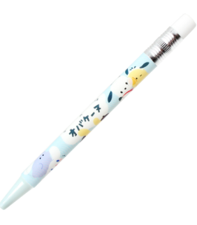 Sanrio Characters x Obakenu Mini Mechanical Pencil with Eraser Blue