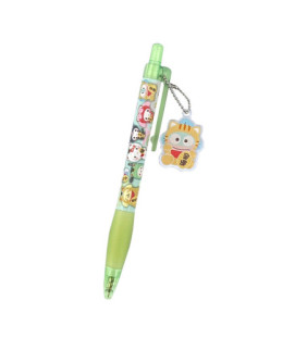 Maneki Neko Ballpoint Pen with Acrylic Keyring HG
