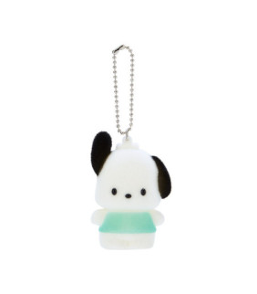 Pochacco Flocked Keychain Mascot