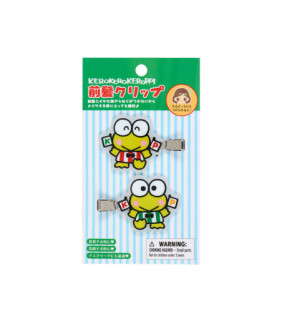 Keroppi Hair Bangs Clip Set: Transparent