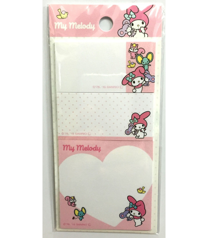 My Melody Square Stiky Note 3P