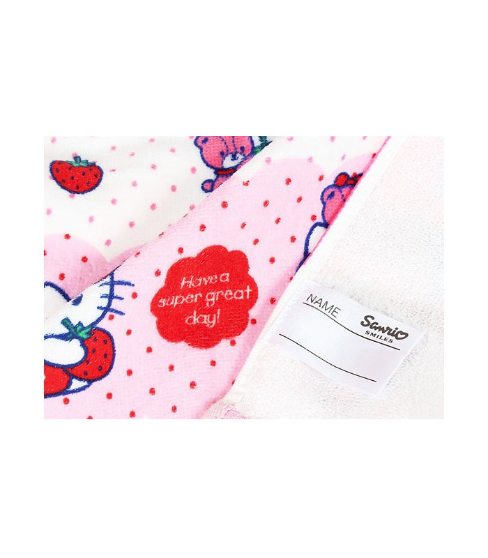 Hello Kitty Face Towel: Strawberry