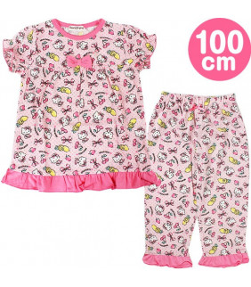 Hello Kitty Half-Slvd Pajamas: 100 Frt
