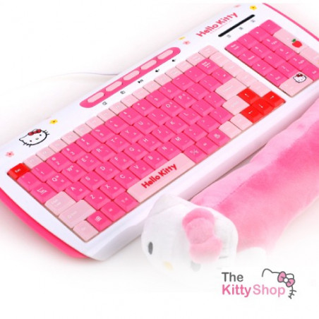 Hello Kitty Keypad Hello Kitty Multimedia slim Keyboard with key skin MKB-002