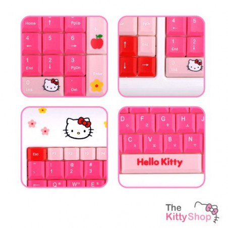 Hello Kitty Keypad Hello Kitty Multimedia slim Keyboard with key skin MKB-002