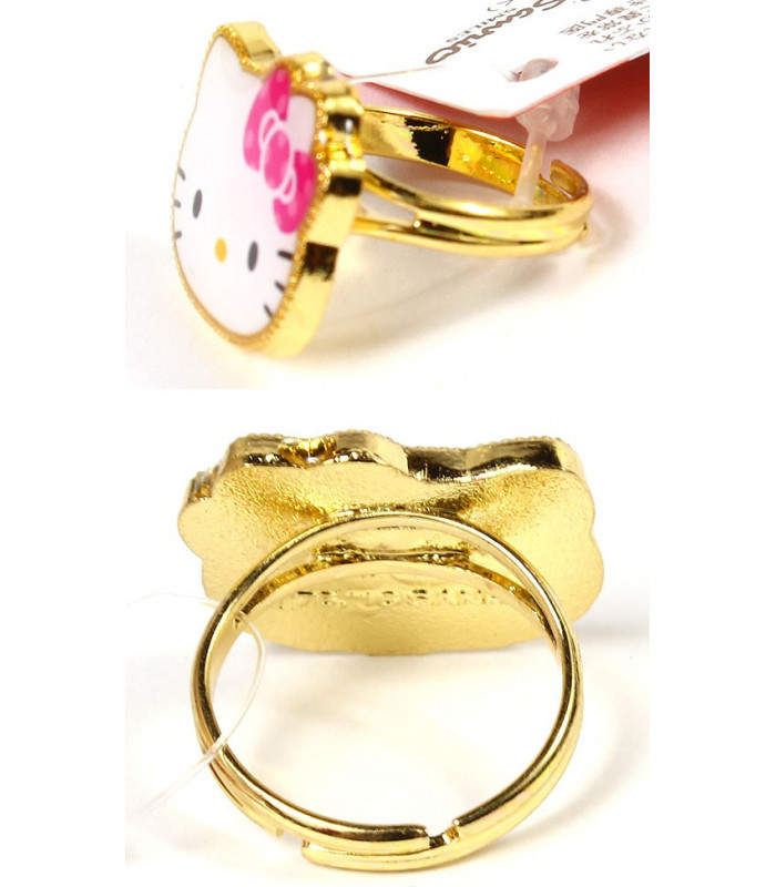 Hello Kitty Ring: P D-Cut Face