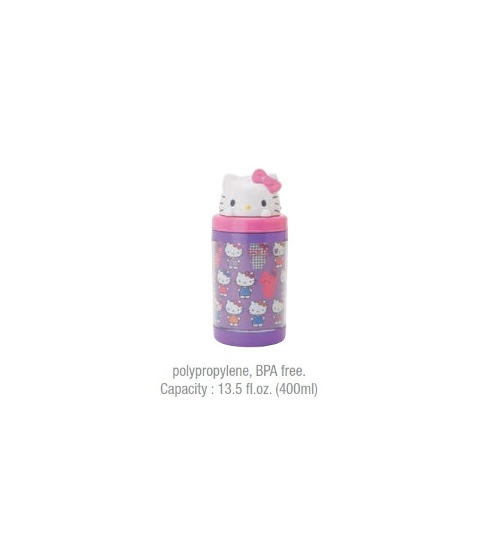 Hello Kitty Pop-Up Straw Bottle: Lavtn