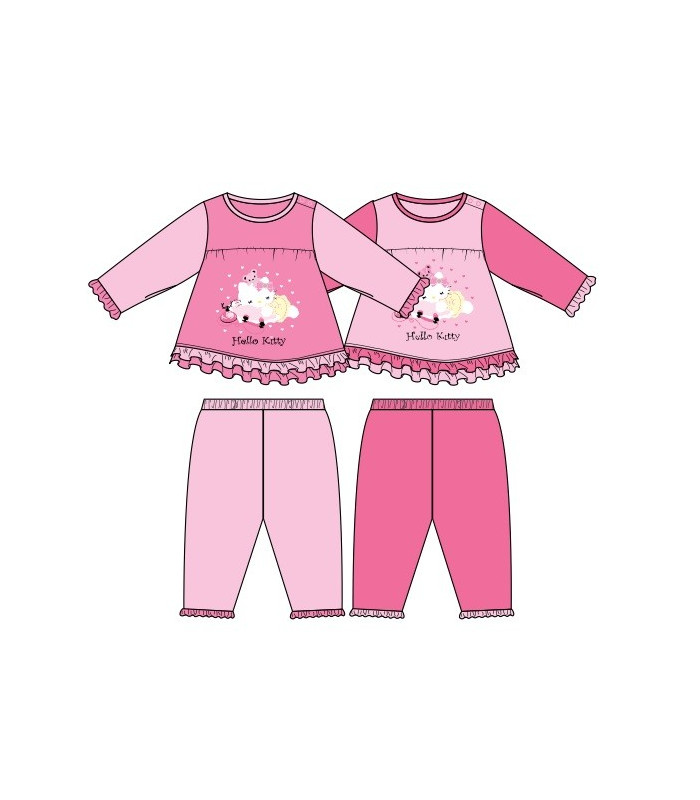 Hello Kitty Baby Girl Pyjamas Pink 0-24Month