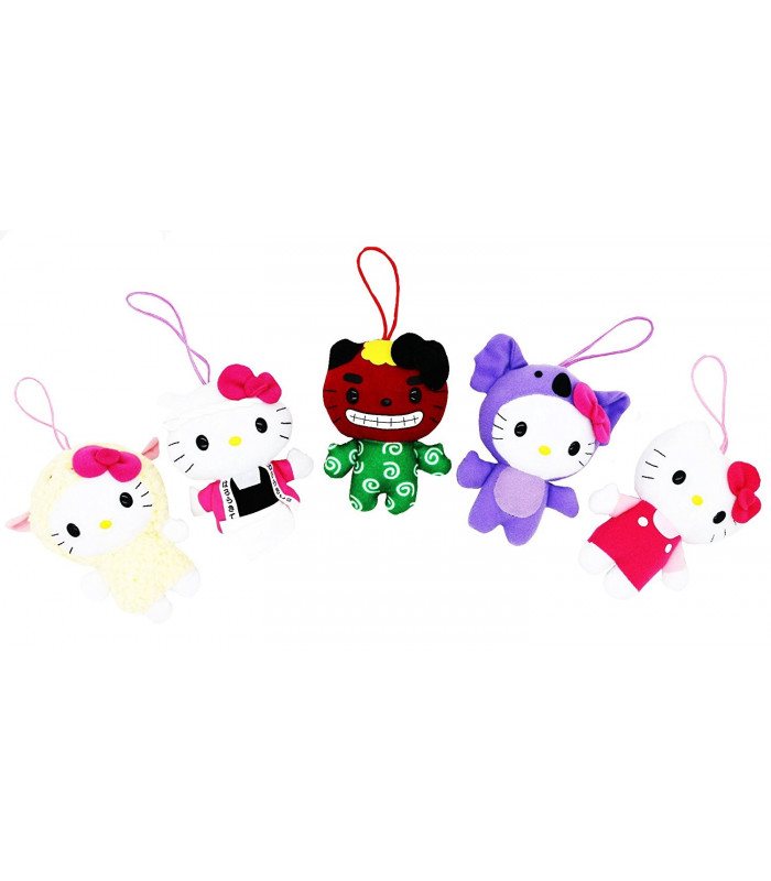 Hello Kitty Mascot Plush Christmas Ornament Ast. 4-Inch