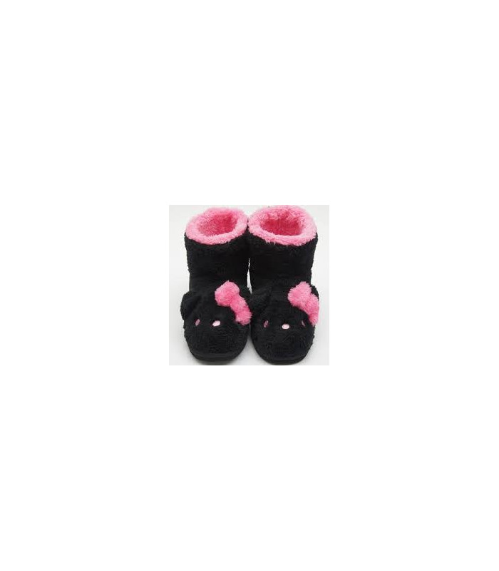 Hello Kitty Mouton Boots Ladies Large Black