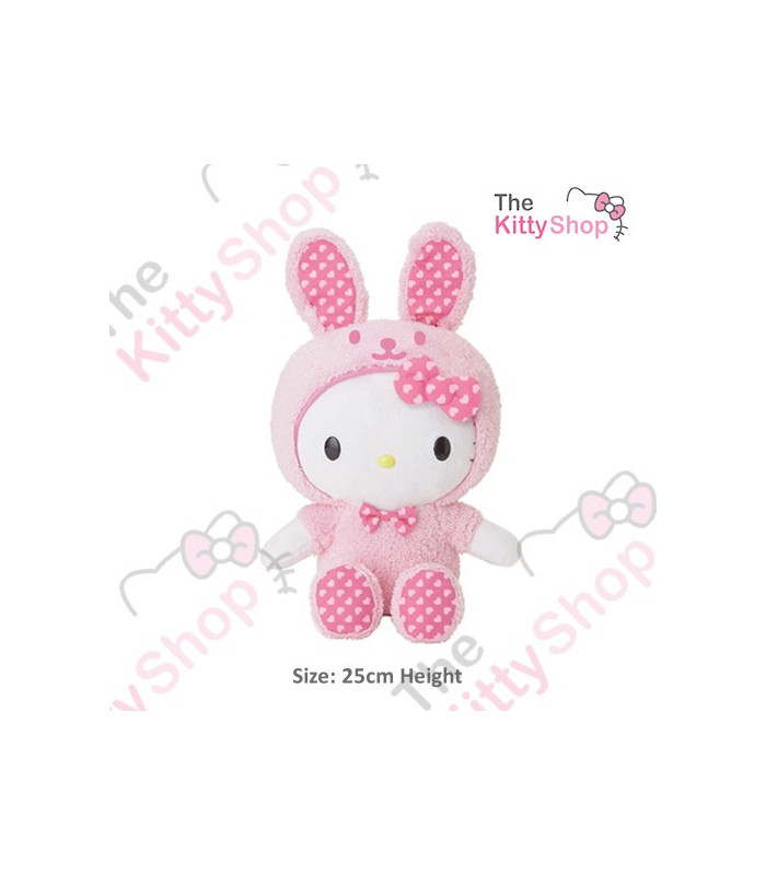 Hello Kitty Plush Rabbit Pink S
