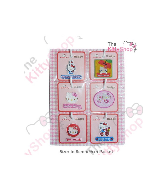 Hello Kitty Iron Patch Circle Red