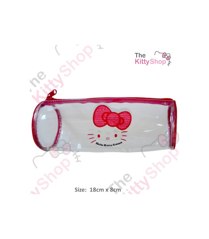 Hello Kitty Vynil Pencil Case Red