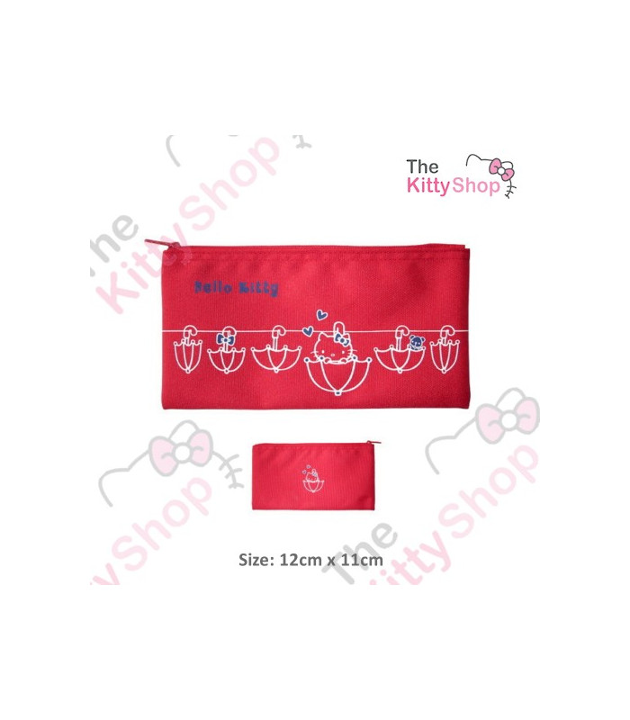 Hello Kitty Pencil Case Drawing Red