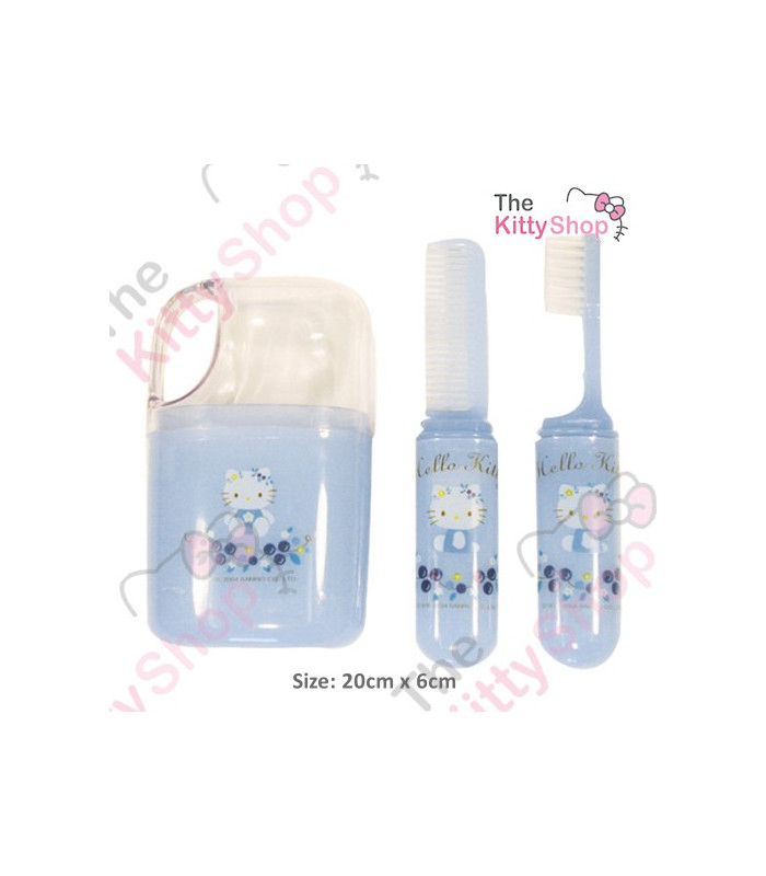Hello Kitty Toothbrush with Cup Blueberry