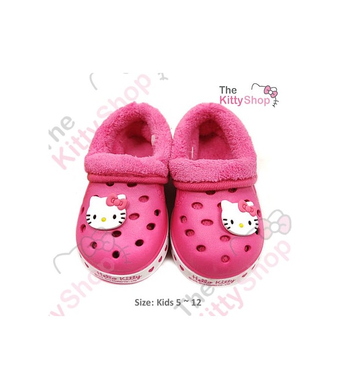 Hello Kitty Eva Lined Croc Slip-on Shoes Pink (190)