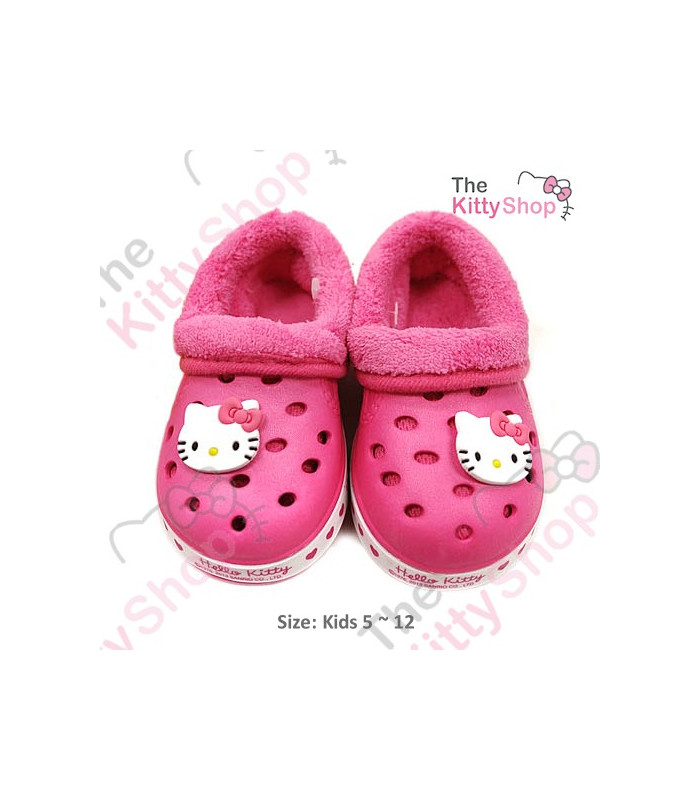 Hello Kitty Eva Lined Croc slip-on shoes Pink (180)