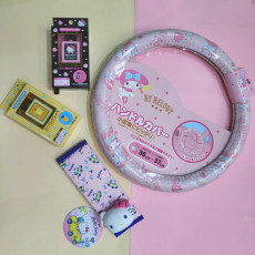 Hello Kitty car accessories at the Kitty Shop