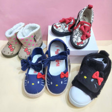 Hello Kitty shoes and flip flops at the Kitty Shop